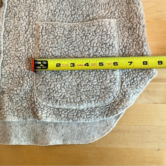 Vintage Saks Fifth Avenue Beige Rustic Cottagecore Teddy Vest Sz L Outdoorsy - Picture 7 of 8